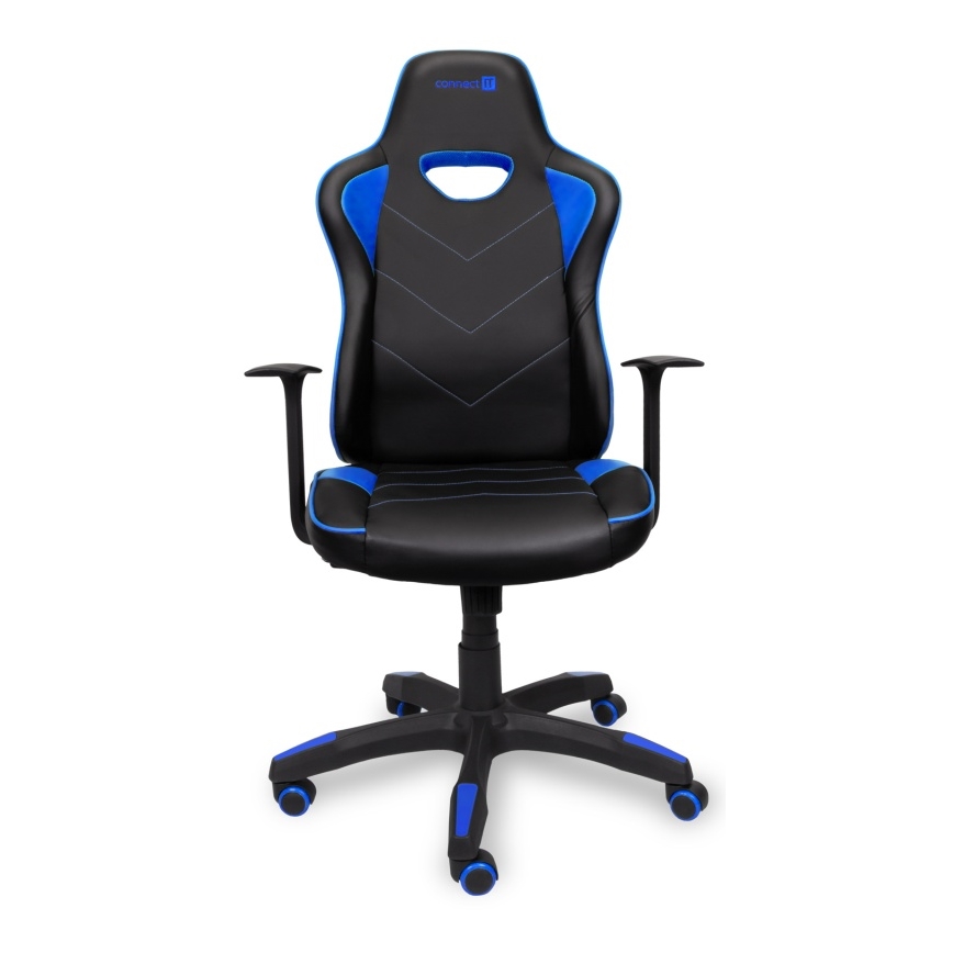 CONNECT IT CGC-0700-BL - Gaming stol LeMans Pro črna/modra
