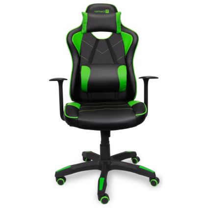 CONNECT IT CGC-0700-GR - Gaming stol LeMans Pro črna/zelena