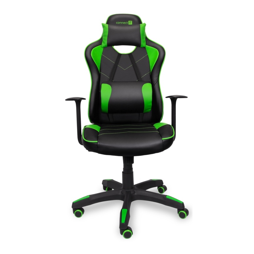 CONNECT IT CGC-0700-GR - Gaming stol LeMans Pro črna/zelena