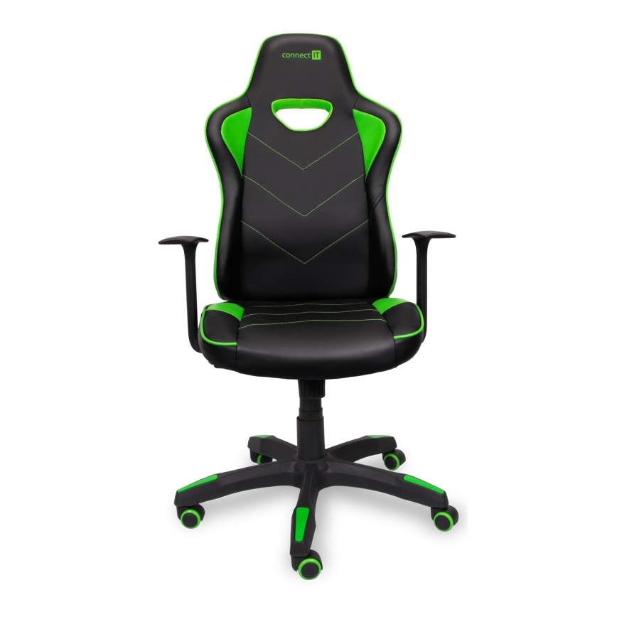 CONNECT IT CGC-0700-GR - Gaming stol LeMans Pro črna/zelena