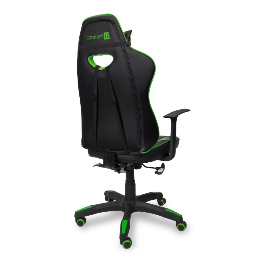 CONNECT IT CGC-0700-GR - Gaming stol LeMans Pro črna/zelena