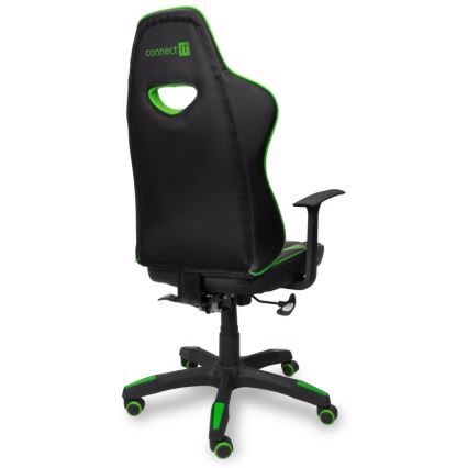 CONNECT IT CGC-0700-GR - Gaming stol LeMans Pro črna/zelena