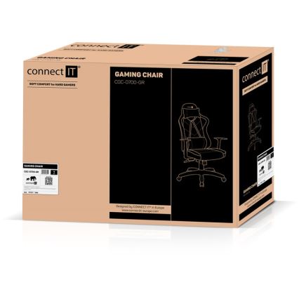 CONNECT IT CGC-0700-GR - Gaming stol LeMans Pro črna/zelena