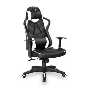 CONNECT IT CGC-0700-WH - Gaming stol LeMans Pro črna/bela