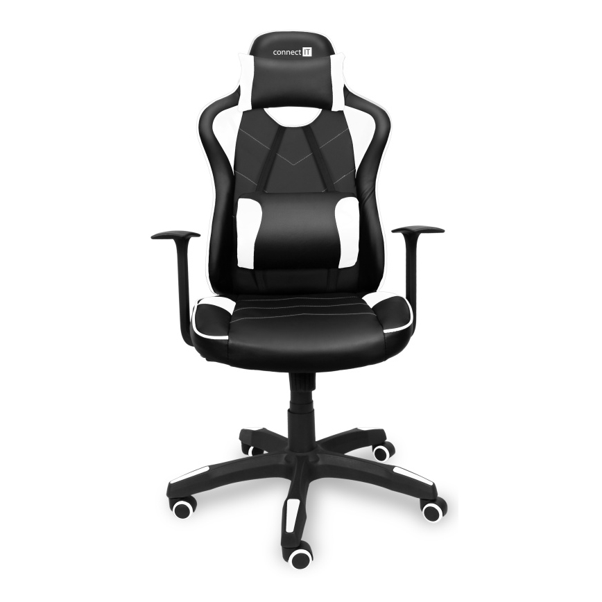 CONNECT IT CGC-0700-WH - Gaming stol LeMans Pro črna/bela