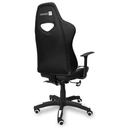 CONNECT IT CGC-0700-WH - Gaming stol LeMans Pro črna/bela