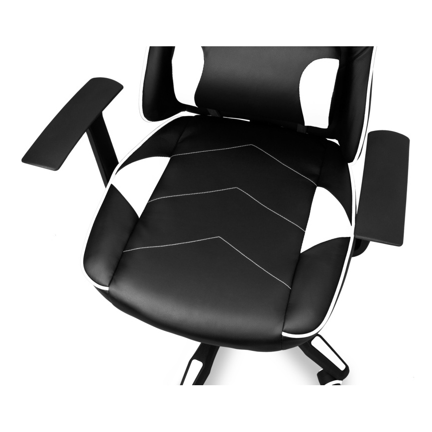 CONNECT IT CGC-0700-WH - Gaming stol LeMans Pro črna/bela