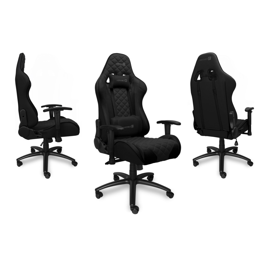 CONNECT IT CGC-1200-BK - Gaming stol Monaco Pro črna