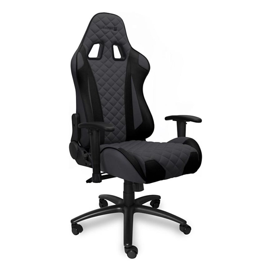 CONNECT IT CGC-1200-GY - Gaming stol Monaco Pro siva/črna