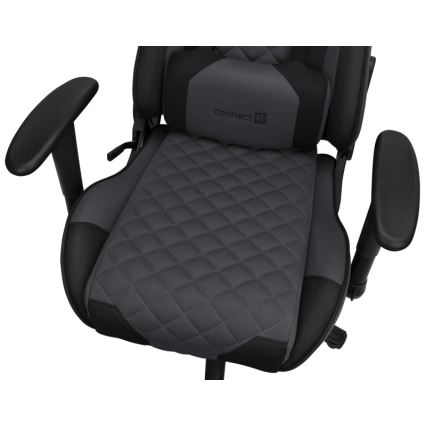 CONNECT IT CGC-1200-GY - Gaming stol Monaco Pro siva/črna