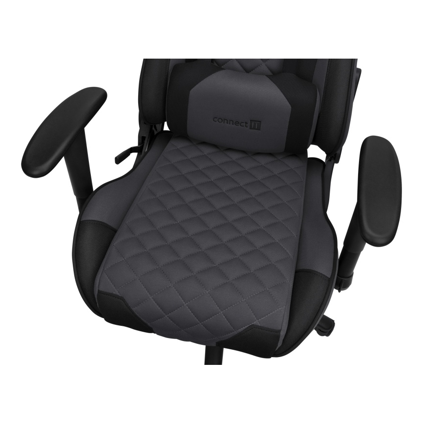 CONNECT IT CGC-1200-GY - Gaming stol Monaco Pro siva/črna