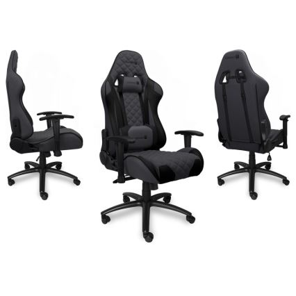 CONNECT IT CGC-1200-GY - Gaming stol Monaco Pro siva/črna