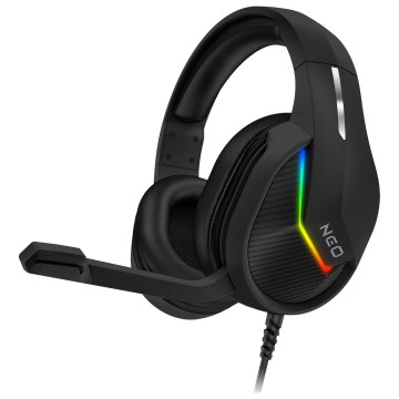 CONNECT IT CHP-3595-BK - LED RGB Žične gaming slušalke z mikrofonom črna
