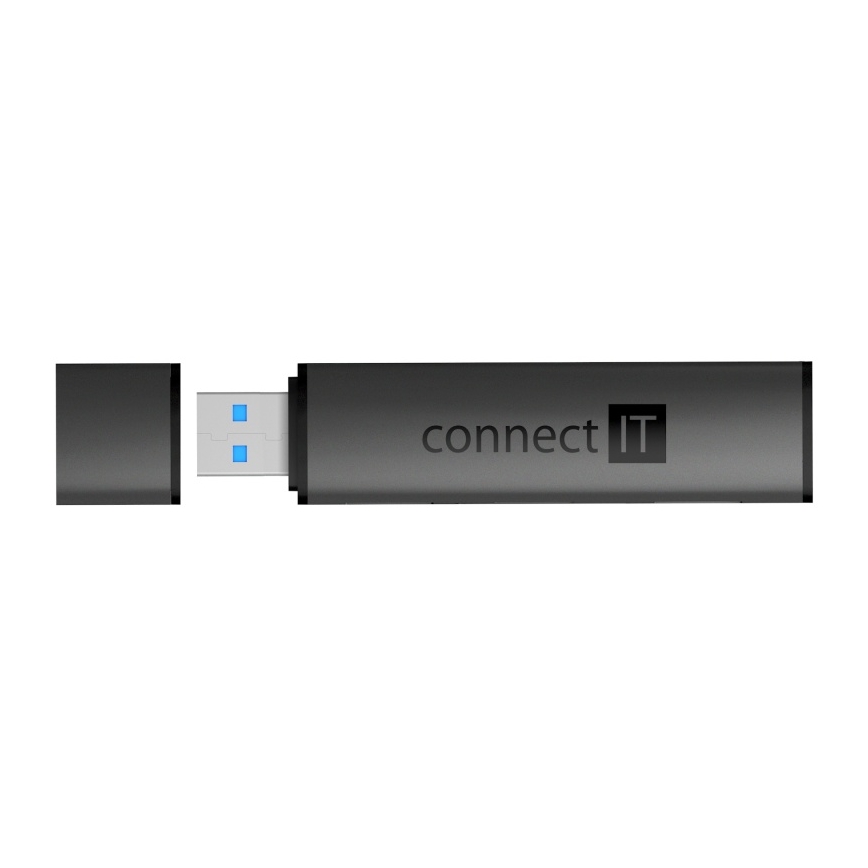 CONNECT IT CHU-4060-AN - USB-A vozlišče s bralnikom pomnilniških kartic 4v1
