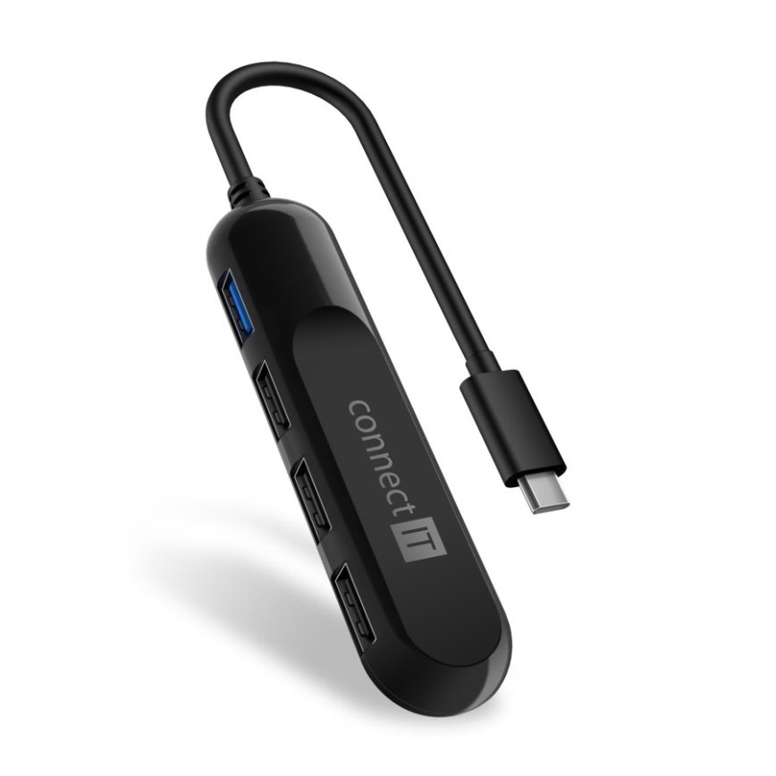 CONNECT IT CHU-5000-BK - USB-C vozlišče 4v1