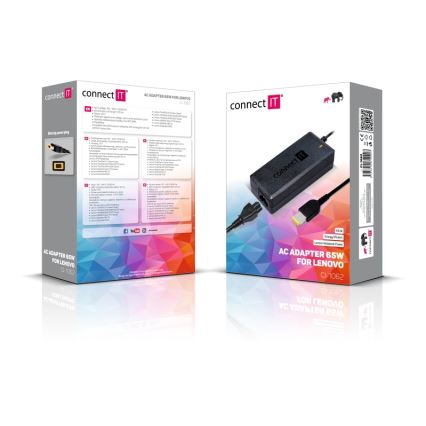 CONNECT IT CI-1062 - Polnilni adapter za Lenovo laptops 65W