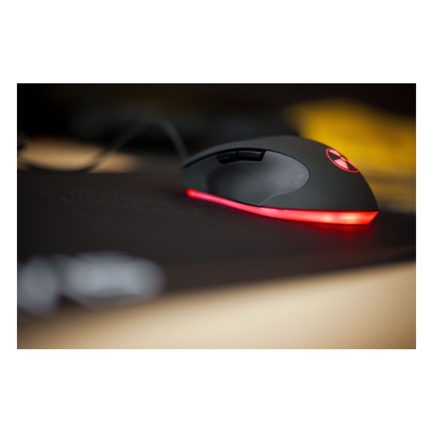 CONNECT IT CI-1128 - LED Žična gaming miška 1000/1200/1600/3200 DPI črna