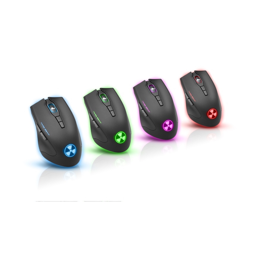 CONNECT IT CI-1128 - LED Žična gaming miška 1000/1200/1600/3200 DPI črna