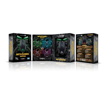 CONNECT IT CI-1128 - LED Žična gaming miška 1000/1200/1600/3200 DPI črna