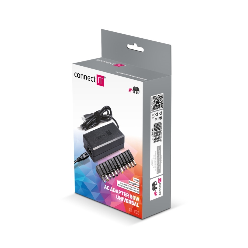 CONNECT IT CI-133 - Univerzalni power adapter za laptops 90W