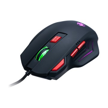 CONNECT IT CI-191 - LED Žična gaming miška 800/1600/2400/3200 DPI črna