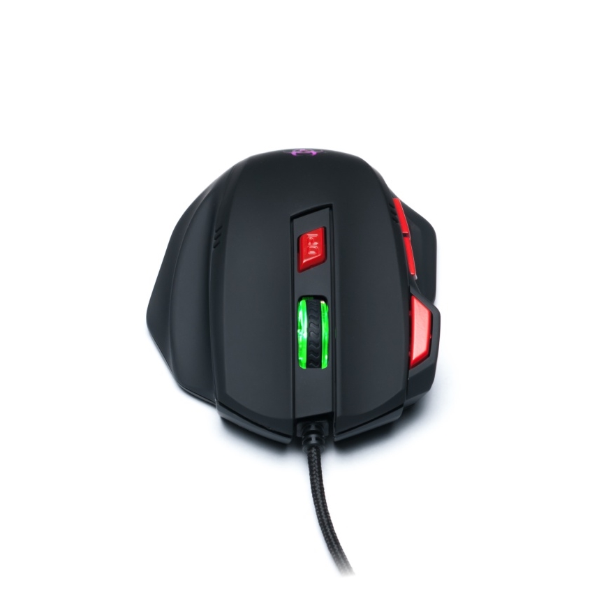 CONNECT IT CI-191 - LED Žična gaming miška 800/1600/2400/3200 DPI črna