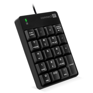 CONNECT IT CKB-0060-BK - Žična numerična tipkovnica črna