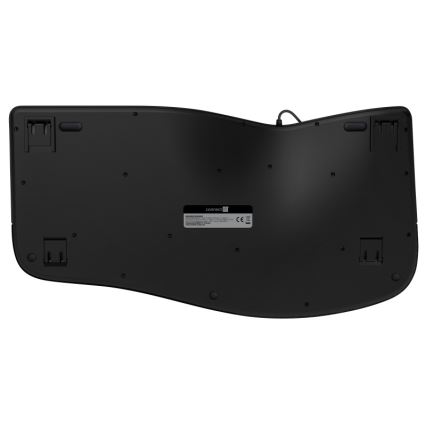 CONNECT IT CKB-2800-CS - Ergonomska brezžična tipkovnica z CZ/SK lokalizacijo črna