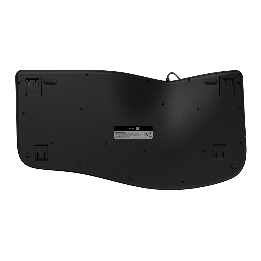 CONNECT IT CKB-2800-CS - Ergonomska brezžična tipkovnica z CZ/SK lokalizacijo črna