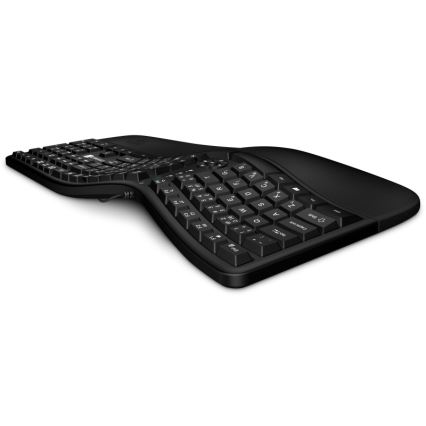 CONNECT IT CKB-2800-CS - Ergonomska brezžična tipkovnica z CZ/SK lokalizacijo črna