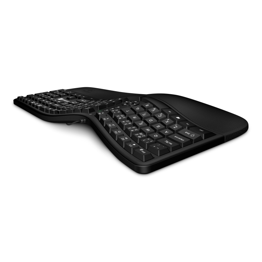 CONNECT IT CKB-2800-CS - Ergonomska brezžična tipkovnica z CZ/SK lokalizacijo črna