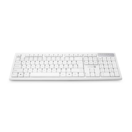 CONNECT IT CKB-3010-CS - Brezžična multimedijska tipkovnica z CZ/SK lokalizacijo 2xAAA bela