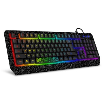 CONNECT IT CKB-3530-DD - LED RGB Žična gaming tipkovnica z CZ/SK lokalizacijo črna