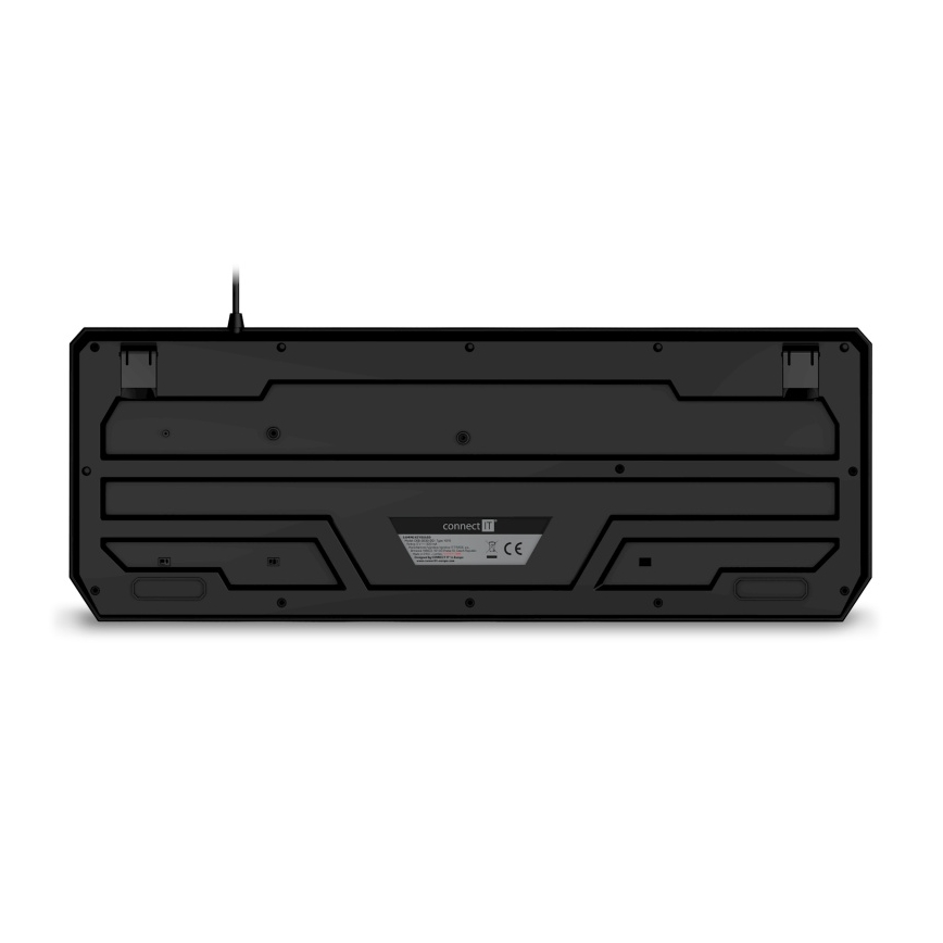 CONNECT IT CKB-3530-DD - LED RGB Žična gaming tipkovnica z CZ/SK lokalizacijo črna