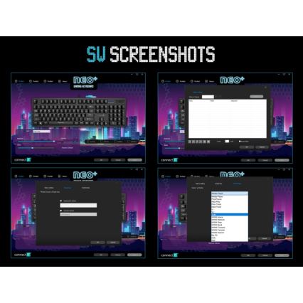 CONNECT IT CKB-3591-CS - LED RGB Žična gaming tipkovnica z CZ/SK localization črna + rdeča okvir