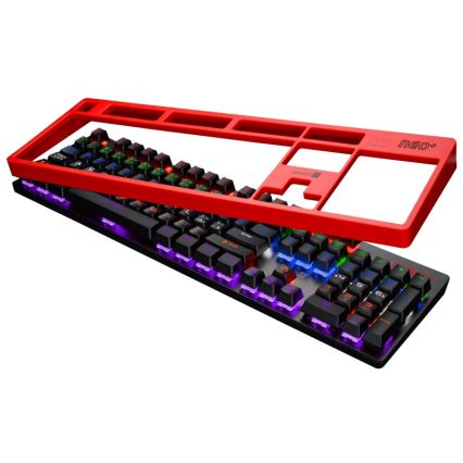CONNECT IT CKB-3591-CS - LED RGB Žična gaming tipkovnica z CZ/SK localization črna + rdeča okvir