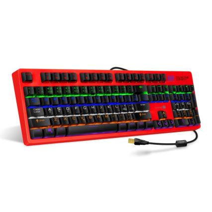 CONNECT IT CKB-3591-CS - LED RGB Žična gaming tipkovnica z CZ/SK localization črna + rdeča okvir