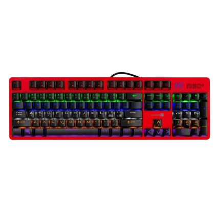 CONNECT IT CKB-3591-CS - LED RGB Žična gaming tipkovnica z CZ/SK localization črna + rdeča okvir