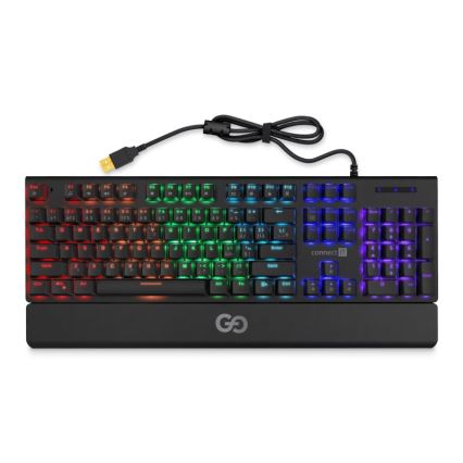 CONNECT IT CKB-7050-CS - LED RGB Žična gaming tipkovnica z CZ/SK lokalizacijo črna