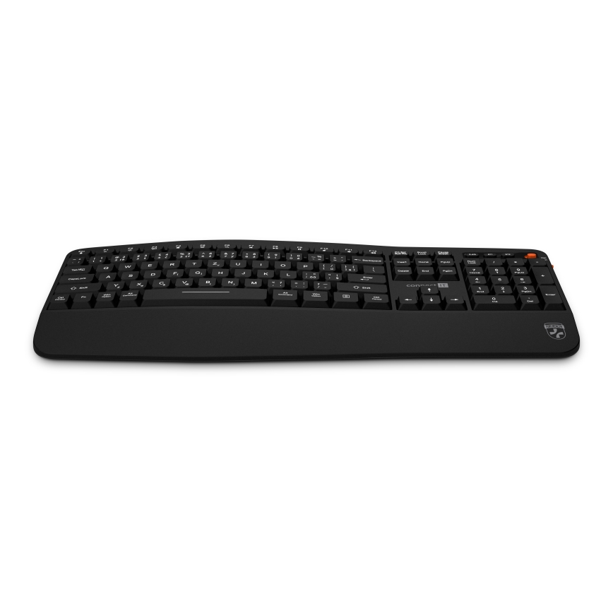 CONNECT IT CKM-6010-CS - Ergonomska brezžična tipkovnica in miška 800/1200/1600/2400 DPI z CZ/SK localization 1xAA + 2xAAA črna