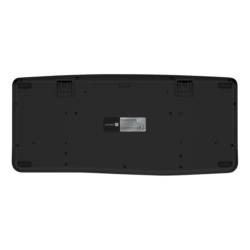 CONNECT IT CKM-6010-CS - Ergonomska brezžična tipkovnica in miška 800/1200/1600/2400 DPI z CZ/SK localization 1xAA + 2xAAA črna