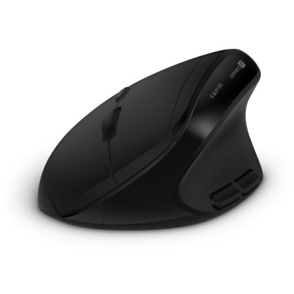 CONNECT IT CKM-6010-CS - Ergonomska brezžična tipkovnica in miška 800/1200/1600/2400 DPI z CZ/SK localization 1xAA + 2xAAA črna
