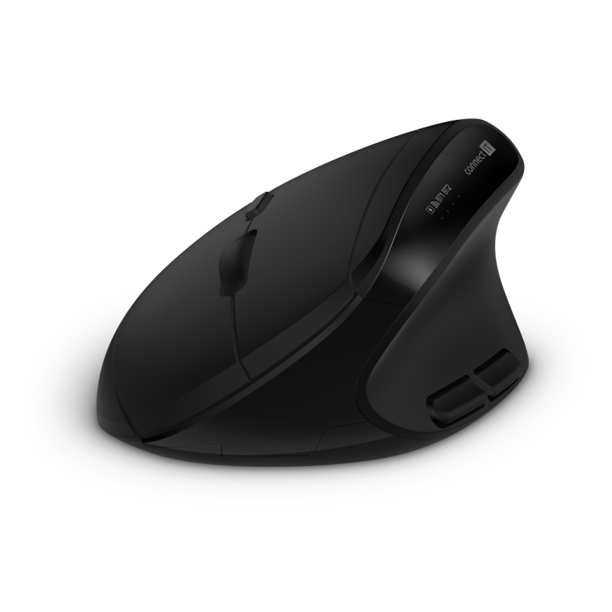 CONNECT IT CKM-6010-CS - Ergonomska brezžična tipkovnica in miška 800/1200/1600/2400 DPI z CZ/SK localization 1xAA + 2xAAA črna