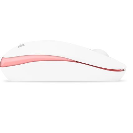 CONNECT IT CKM-7801-CS - Brezžična tipkovnica in miška 1200 DPI z CZ/SK localization 1xAAA + 1xAA bela/roza