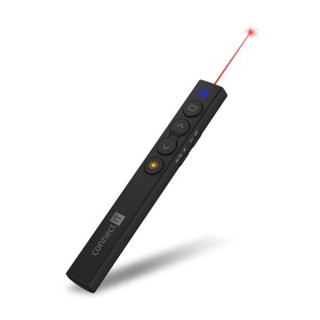 CONNECT IT CLP-2050-BK - Brezžični predstavitelj z laserskim kazalcem 1xAAA
