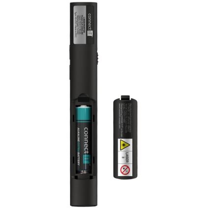 CONNECT IT CLP-2050-BK - Brezžični predstavitelj z laserskim kazalcem 1xAAA