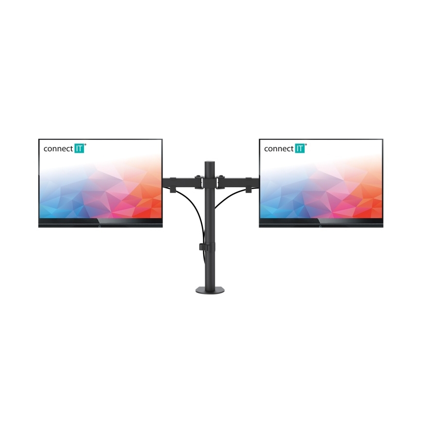 CONNECT IT CMF-3203-BK - Univerzalni nosilec za 2 monitorja 13-32” črna