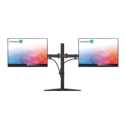 CONNECT IT CMF-3204-BK - Univerzalni nosilec za 2 monitorja 13-32” črna