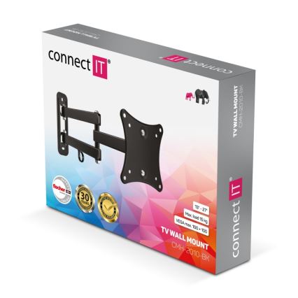 CONNECT IT CMH-2010-BK - Stenski nosilec za TV 13-27” črna