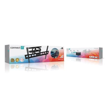 CONNECT IT CMH-7600-BK - Stenski nosilec za TV 32-70” črna